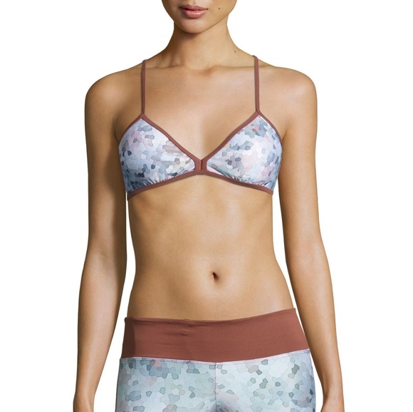 Koral Primary Printed Triangle-Cup Sports Bra - Picture 1 of 4